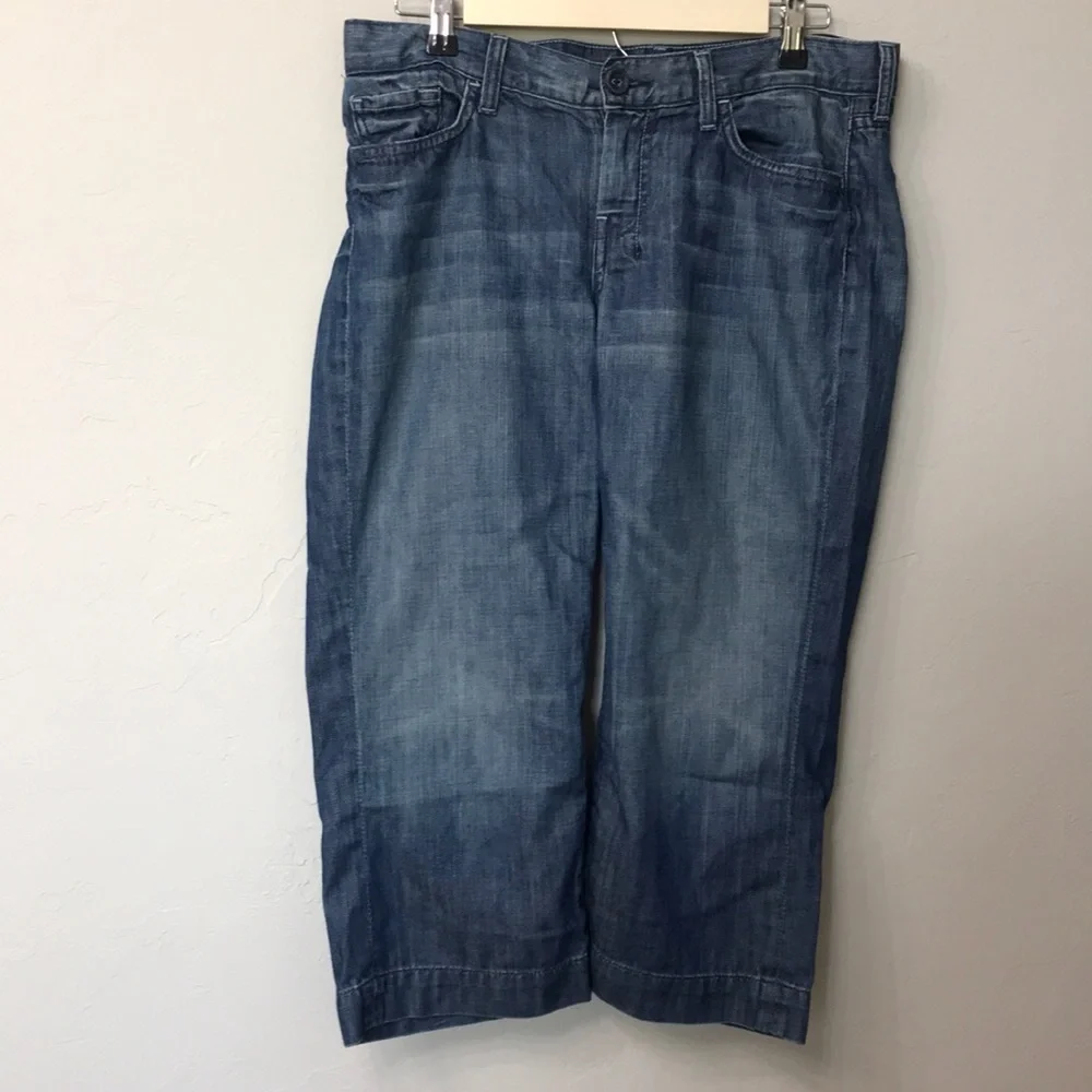 7 for all mankind dojo crop jeans size 29. - Picture 3 of 8
